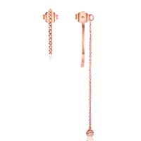 吉盟珠宝 金750耳饰玫瑰金耳环 摩登时代-逸彩